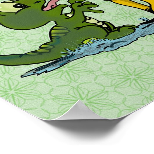 Ferald en The Baby Lizard Poster (Hoek)