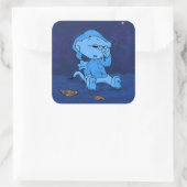 Ferald Feeling Blue Vierkante Sticker (Tas)