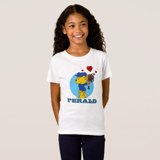 Ferald | Hart en Bloemen T-Shirt (Voorkant volledig)