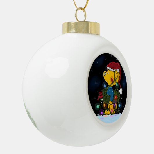 Ferald Keramische Bal Ornament (Links)