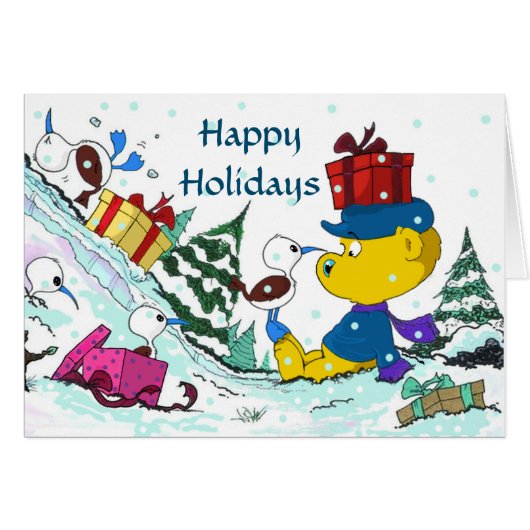 Ferald Kerstfeestdag Kaart (Voorkant Horizontaal)