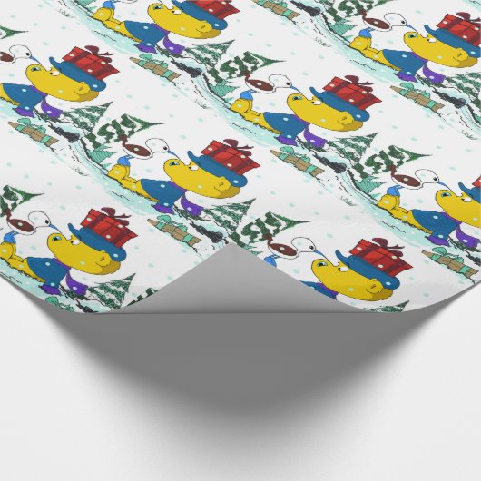 Ferald Kerstmis Cadeaupapier (Hoek)