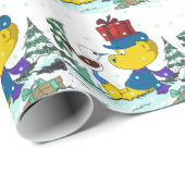 Ferald Kerstmis Cadeaupapier (Rol Hoek)