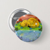 Ferald Napping door de Button van zonnebloemen (Voorkant /achterkant)