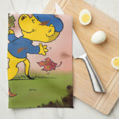 Ferald onder de herfst van Leaves Kitchen Towel Theedoek (Quarter Fold)