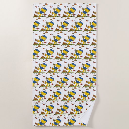 Ferald Onder de Herfstbladeren Handdoek (Voorkant)