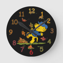 Ferald onder de van de herfst ronde klok