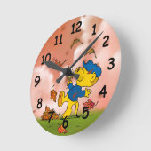 Ferald onder de  van de herfst ronde klok (Hoek)