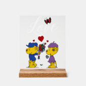 Ferald & Sahsha Ferret Acryl Bord (Voorkant)