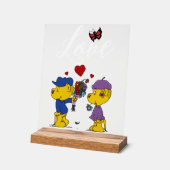 Ferald & Sahsha Ferret Acryl Bord (Hoek)