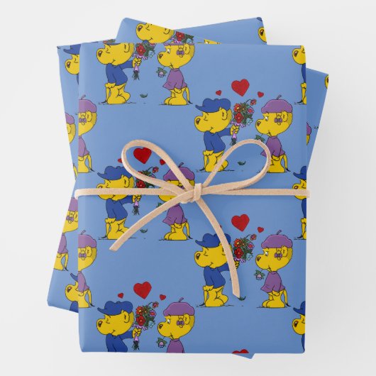 Ferald & Sahsha Ferret Wrapping Paper Sheets (In situ)