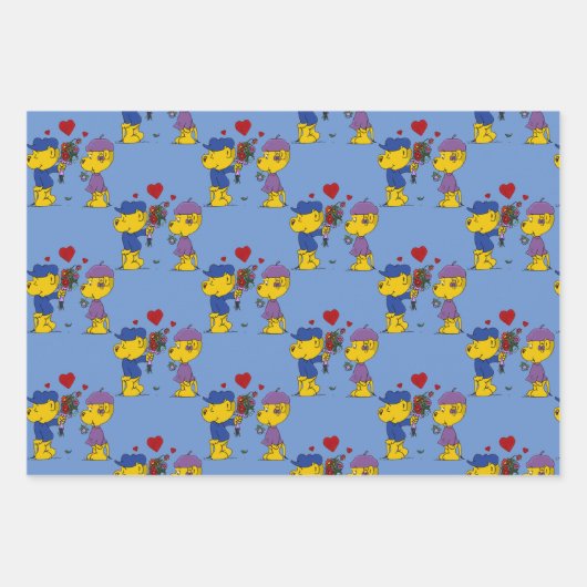 Ferald & Sahsha Ferret Wrapping Paper Sheets (Voorkant)