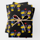 Ferald & Sahsha Ferret Wrapping Paper Sheets (In situ)