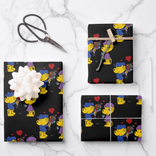 Ferald & Sahsha Ferret Wrapping Paper Sheets (Voorkant)