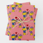 Ferald & Sahsha Ferret Wrapping Paper Sheets (In situ)