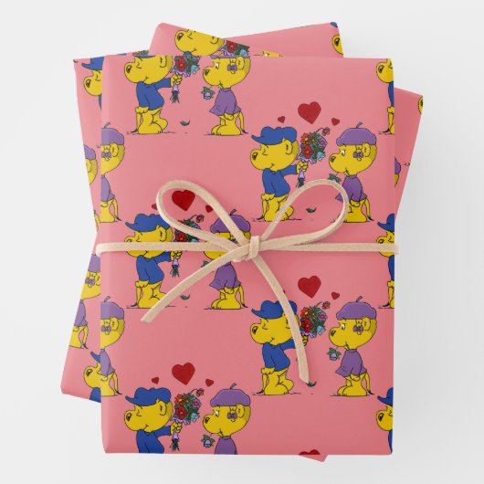 Ferald & Sahsha Ferret Wrapping Paper Sheets (In situ)