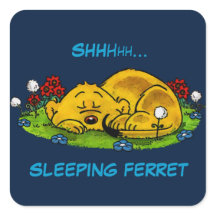 Ferald | Slapende fret Canvas tas