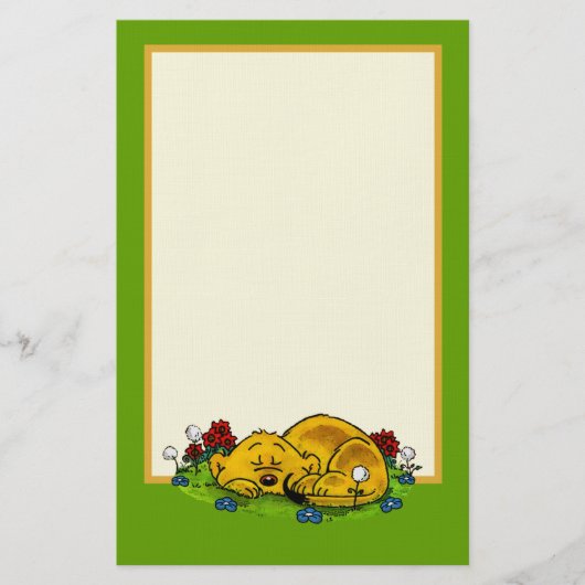 Ferald Sleeping Briefpapier (Voorkant)