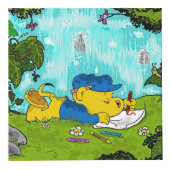 Ferald tekening door de waterval kubus (Rechts)