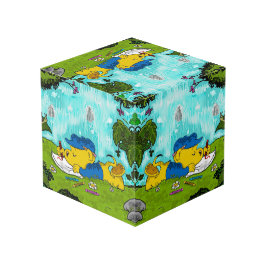 Ferald tekening door de waterval kubus