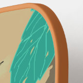 Ferald & The Baby Lizard | Kinder peddel Pickleball Paddle (Links Detail)