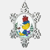 Ferald Tin Sneeuwvlok Ornament (Rechts)