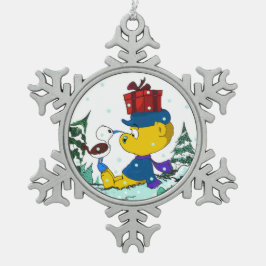Ferald Tin Sneeuwvlok Ornament