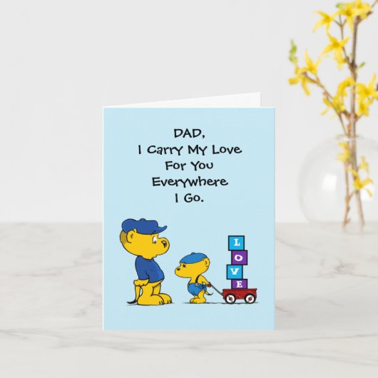 Ferald | Vaderdag-Wenskaart Kaart (Gele Bloem)