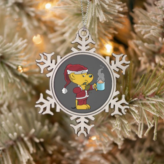 Ferald Vakantie Tin Sneeuwvlok Ornament (Boom)