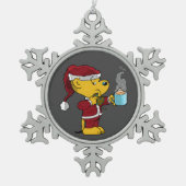 Ferald Vakantie Tin Sneeuwvlok Ornament (Voorkant)