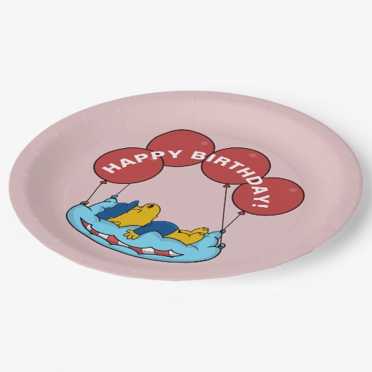 Ferald | Verjaardagsballon Papieren Bordje (Gekanteld)