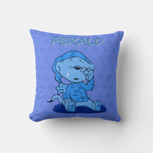 Ferald Voelt Blauw Kussen (Voorkant)