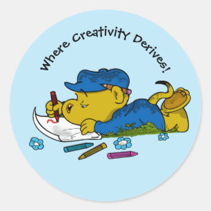 Ferald   Waar creativiteit voortkomt! Ronde Sticker