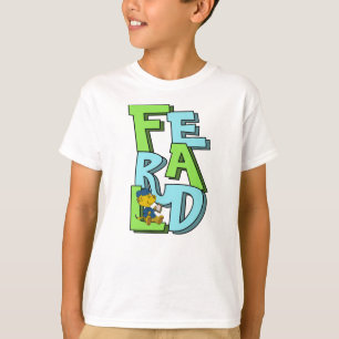 Ferald zit op zijn naam t-shirt