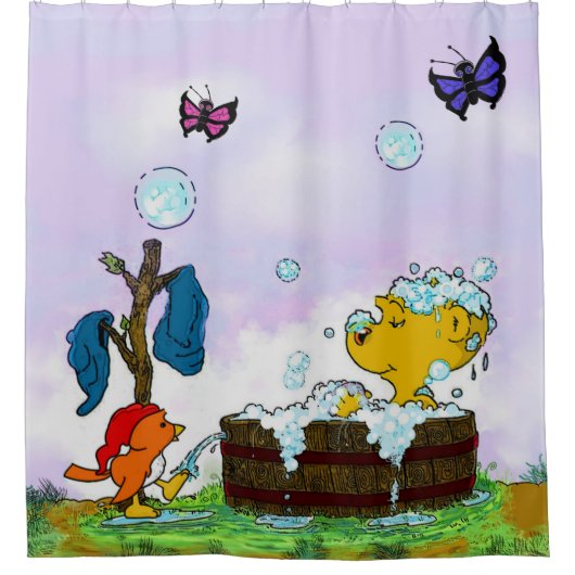 Ferald's Bubble Bad Douchegordijn (Voorkant)