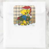 Ferald's Hula Wreath Vierkante Sticker (Tas)