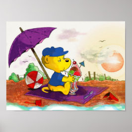 Ferald's Ice-Cream Beach Delight Poster