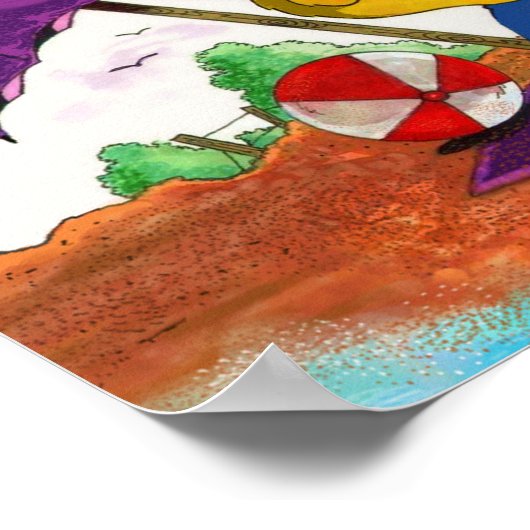 Ferald's Ice-Cream Beach Delight Poster (Hoek)