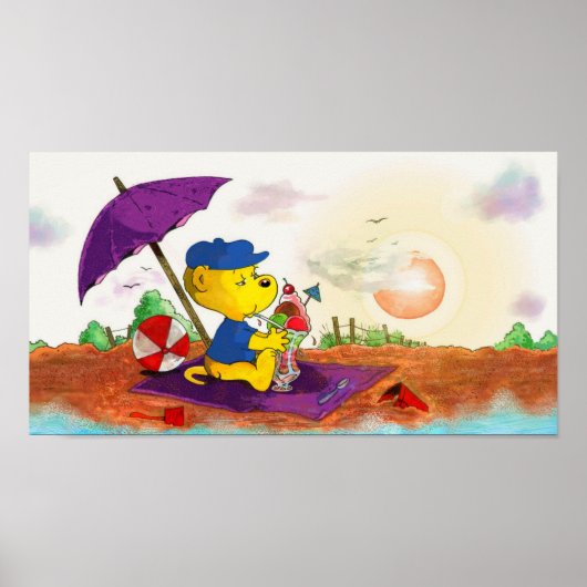 Ferald's Ice-Cream Beach Delight Poster (Voorkant)