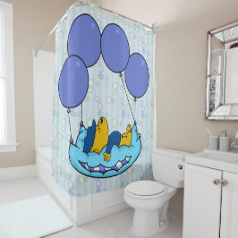 Ferald's kussenballonnen douchegordijn