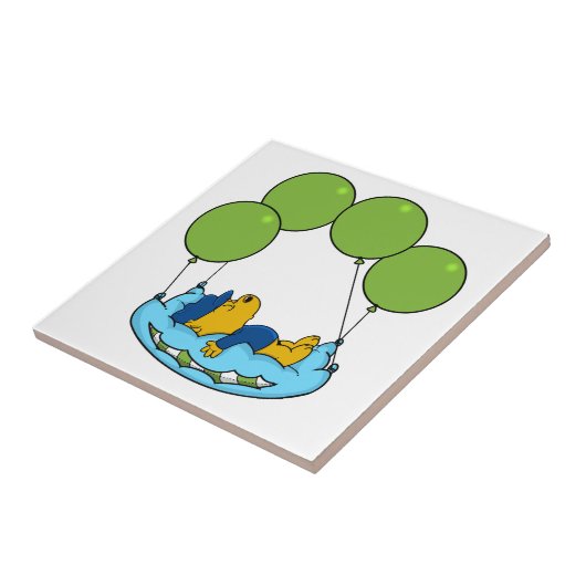 Ferald's kussenballonnen tegeltje (Zijkant)