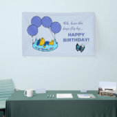 Ferald's kussenballonnen Verjaardag Spandoek (Beurs)