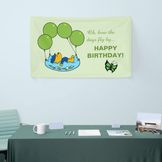 Ferald's kussenballonnen Verjaardag Spandoek (Beurs)