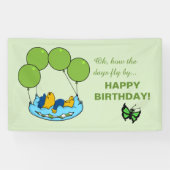 Ferald's kussenballonnen Verjaardag Spandoek (Horizontaal)