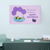 Ferald's kussenballonnen Verjaardag Spandoek (Beurs)