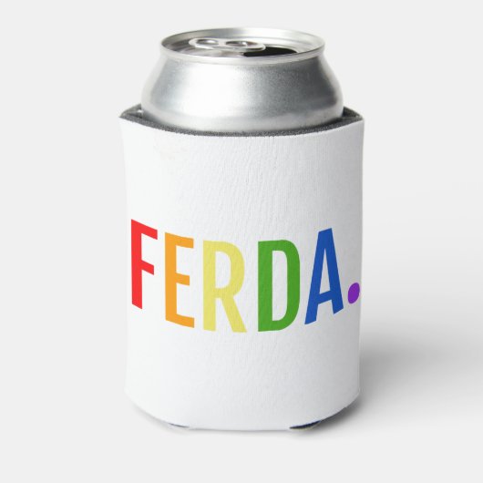 FERDA hockey letterkenny gay ontwerp Blikjeskoeler (Blikje Achterkant)