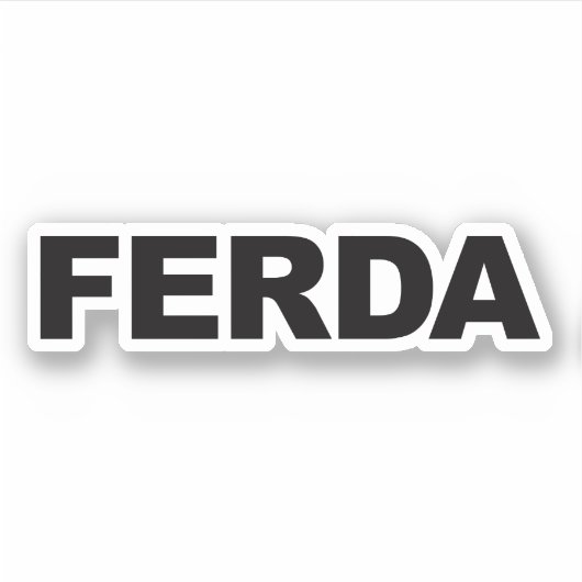 FERDA - Letterkenny Sticker (Voorkant)