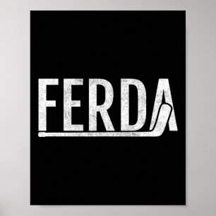 Ferda Voor De Jonge Mannen Hockey Poster