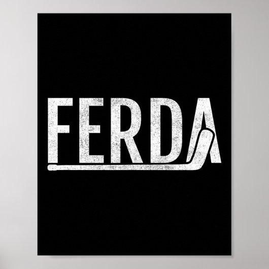 Ferda Voor De Jonge Mannen Hockey Poster (Voorkant)