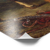 Ferdinand Delacroix Arab Saddling Zijn Horse Foto Afdruk (Hoek)